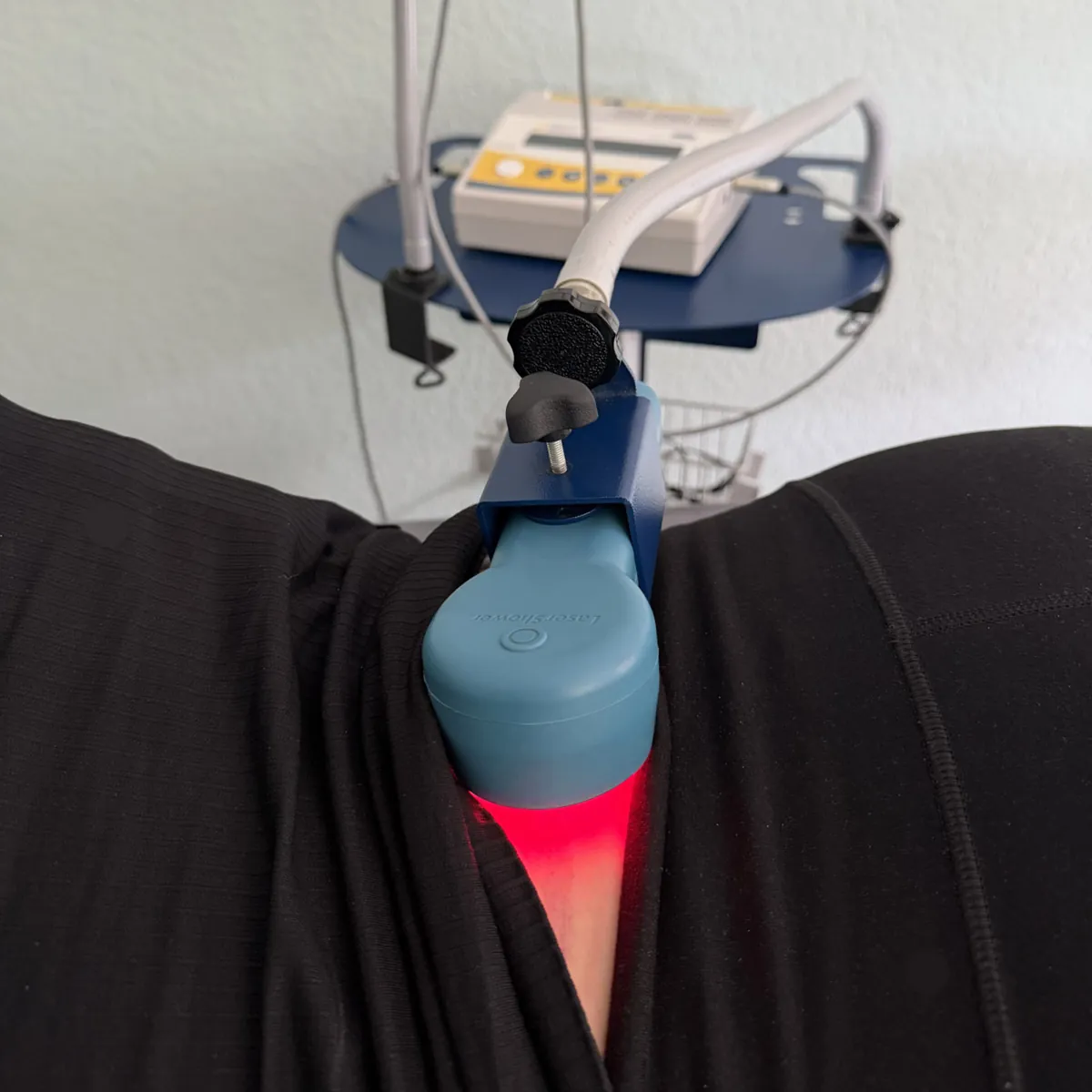 Cold laser therapy applied to a patient at Chiropractic Connection Center